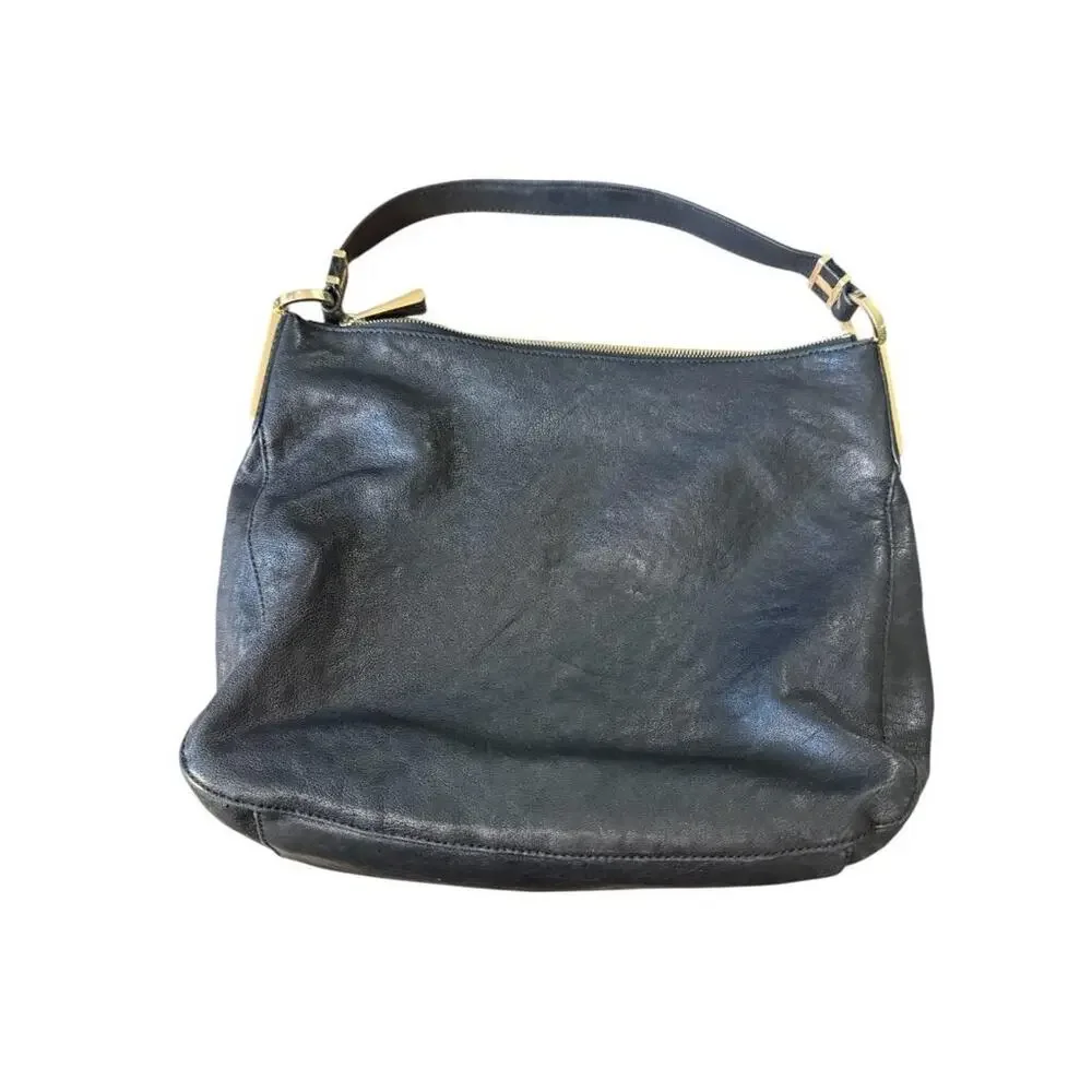 Michael Kors Black Leather Hobo Bag